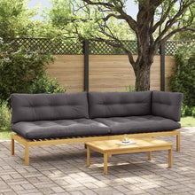 3 Stuk Garden Pallet Sofa Units Massief Acaciahout Licht Bruin