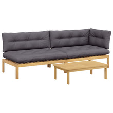 3 Stuk Garden Pallet Sofa Units Massief Acaciahout Licht Bruin