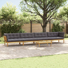 5 Stuk Garden Pallet Sofa Units Massief Acaciahout Licht Bruin