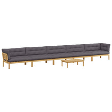 6 Stuk Garden Pallet Sofa Units Massief Acaciahout Licht Bruin