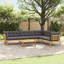 5 Stuk Garden Pallet Sofa Units Massief Acaciahout Licht Bruin