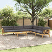 Modulaire tuinbank 6 delen massief acaciahout