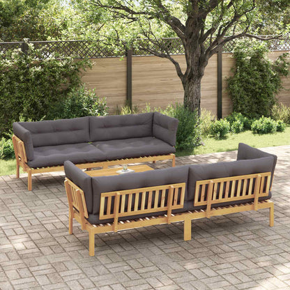 5 Stuk Garden Pallet Sofa Units Massief Acaciahout Licht Bruin