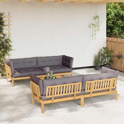 5 Stuk Garden Pallet Sofa Units Massief Acaciahout Licht Bruin