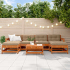 Tuin loungeset 7-delig massief grenenhout Wasbruin