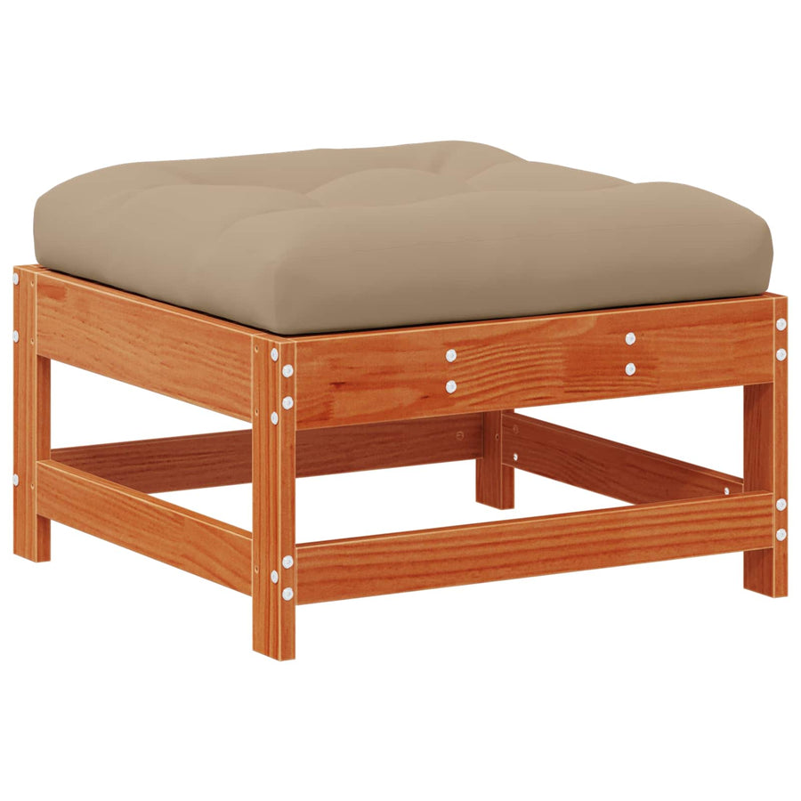 Tuin loungeset 7 pcs Wasbruin Massief grenenhout