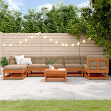 Tuin loungeset 8 pcs Wasbruin Massief grenenhout