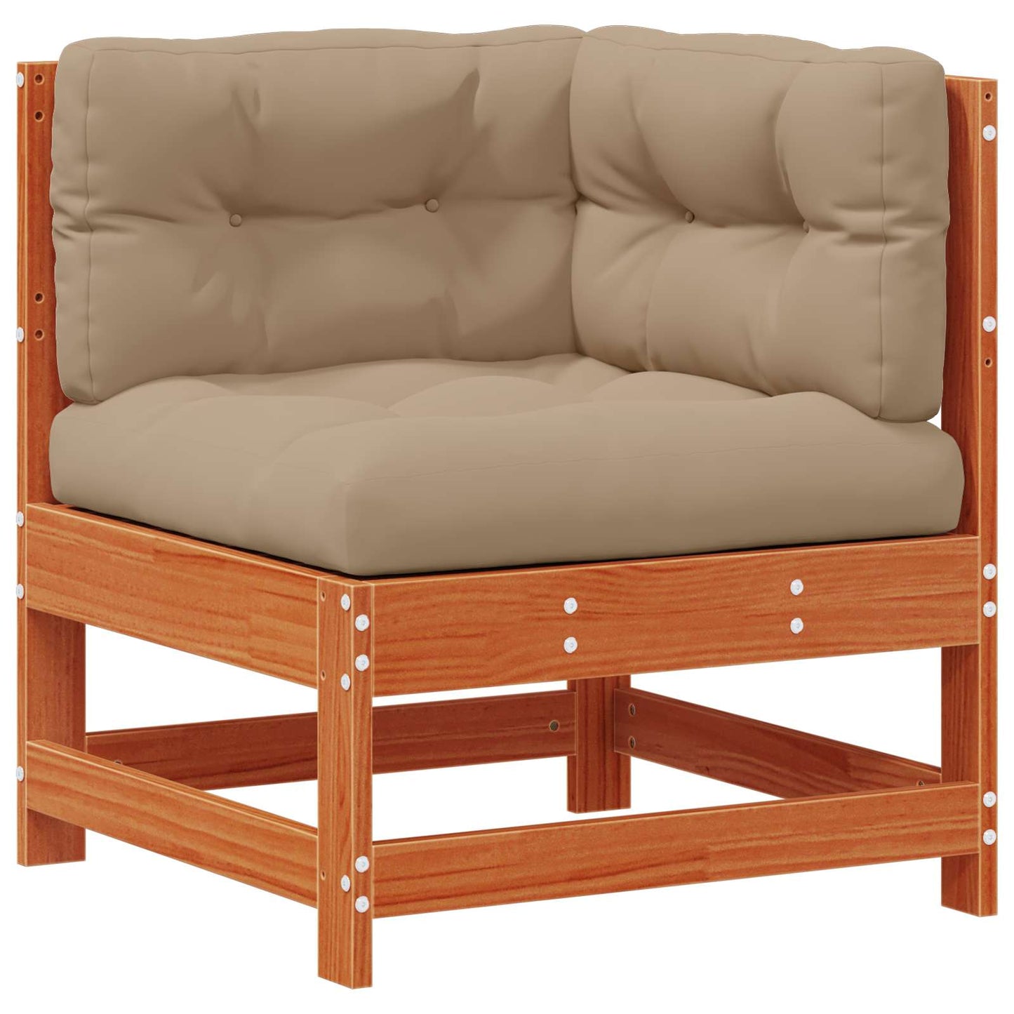 Tuin loungeset 7 pcs Waskleur Bruin Massief grenenhout