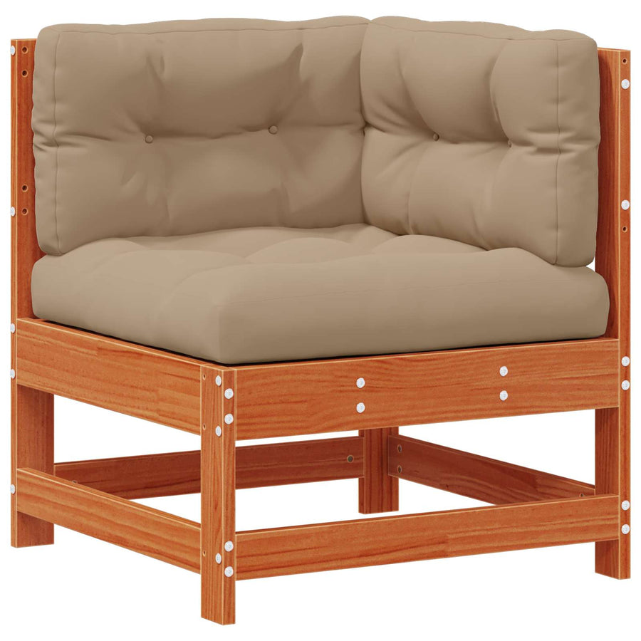 Tuin loungeset 8 pcs Wasbruin Massief grenenhout