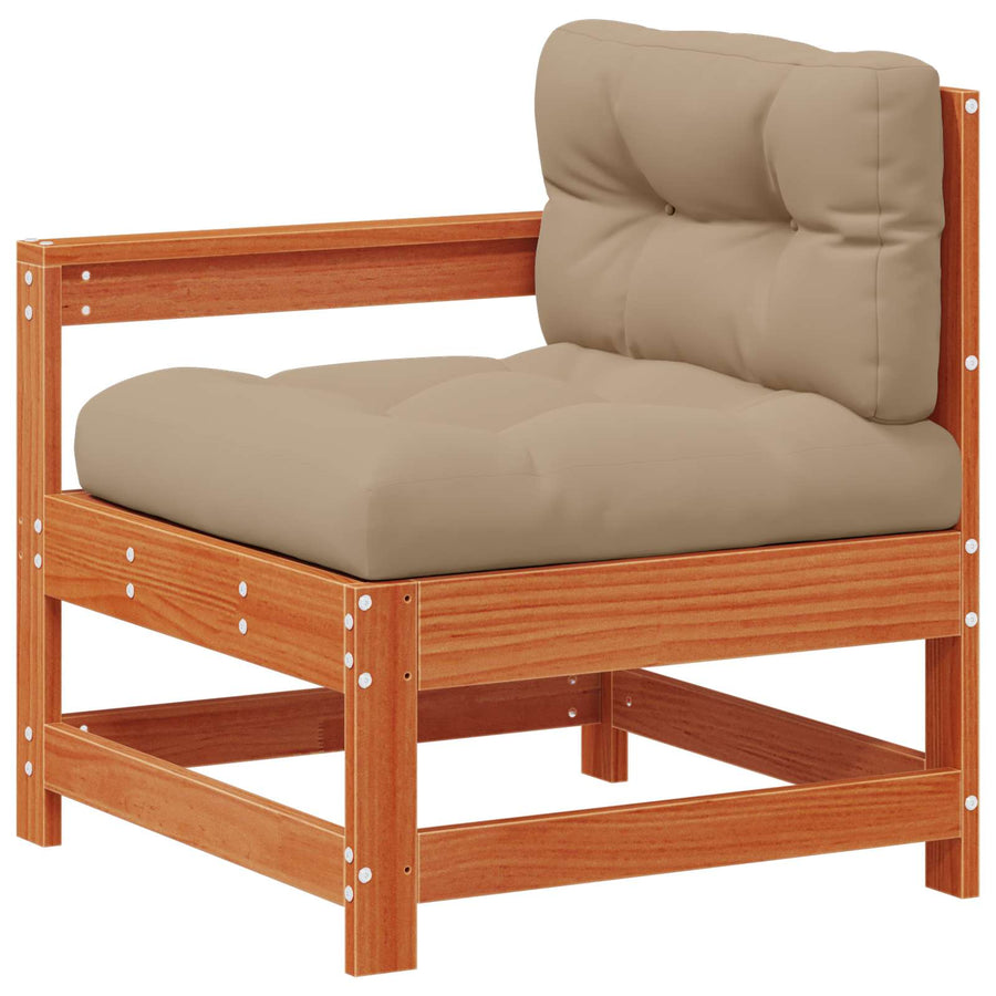 Tuin loungeset 10 pcs Wasbruin Massief grenenhout