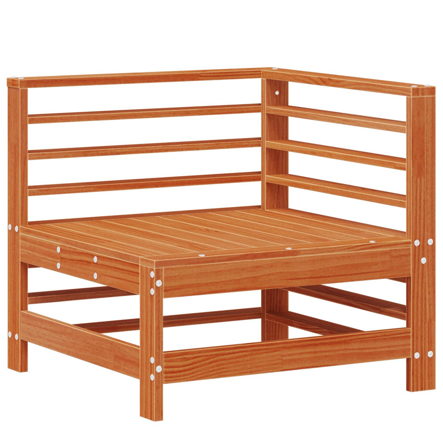 Tuin loungeset 5 pcs Waskleur Bruin Massief grenenhout