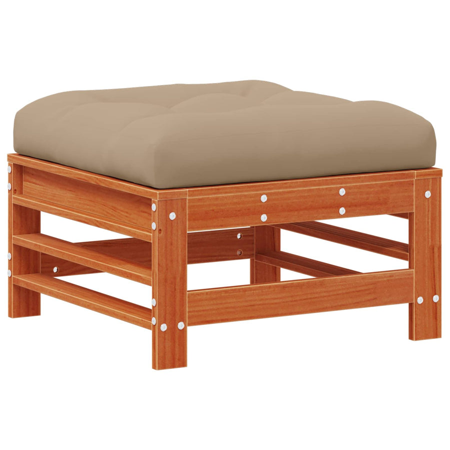 Tuin loungeset 6 pcs Wasbruin Massief grenenhout