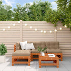 Garden lounge set 5 pcs Washed brown Solid pine wood
