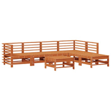 Tuin loungeset 7 pcs Waskleur Bruin Massief grenenhout