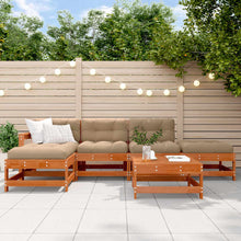 Tuin loungeset 6 pcs Waskleur Bruin Massief grenenhout