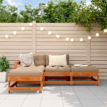 Tuin loungeset 4 pcs Wasbruin Massief grenenhout