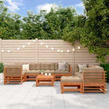 Tuin loungeset 10 pcs Wasbruin Massief grenenhout