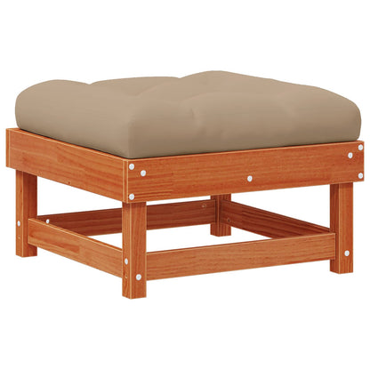 Tuin loungeset 6 pcs Wasbruin Massief grenenhout