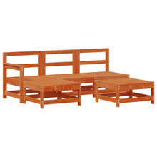 Tuin loungeset 5 pcs Waskleur Bruin Massief grenenhout
