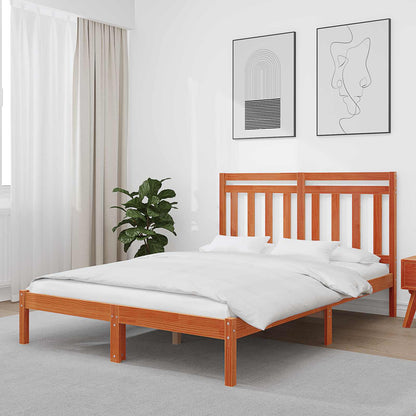 Bedframe 2 pcs Wasbruin 140 x 200 cm Massief grenenhout