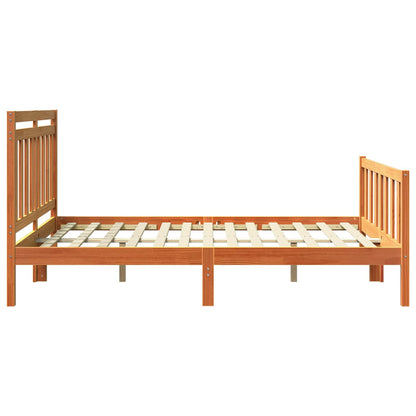 Bedframe 2 pcs Wasbruin 140 x 200 cm Massief grenenhout