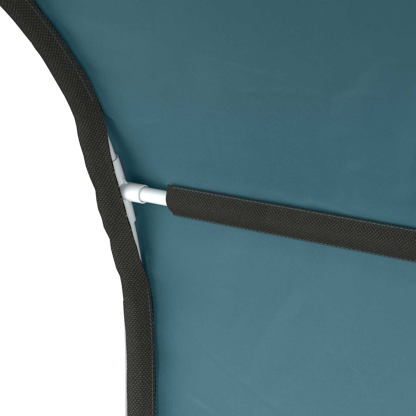 Bedtunnel 2 pcs Lichtblauw 211 x 52,5 x 2 cm Polyester