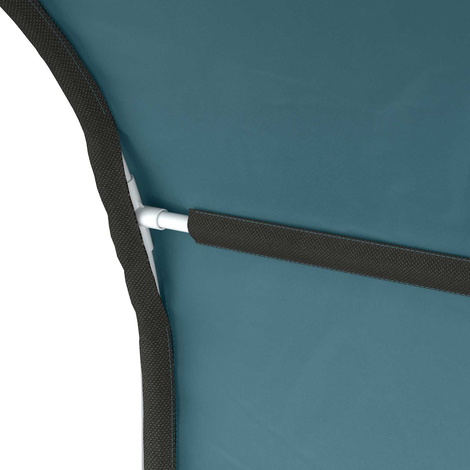 Bedtunnel 2 pcs Lichtblauw 211 x 52,5 x 2 cm Polyester