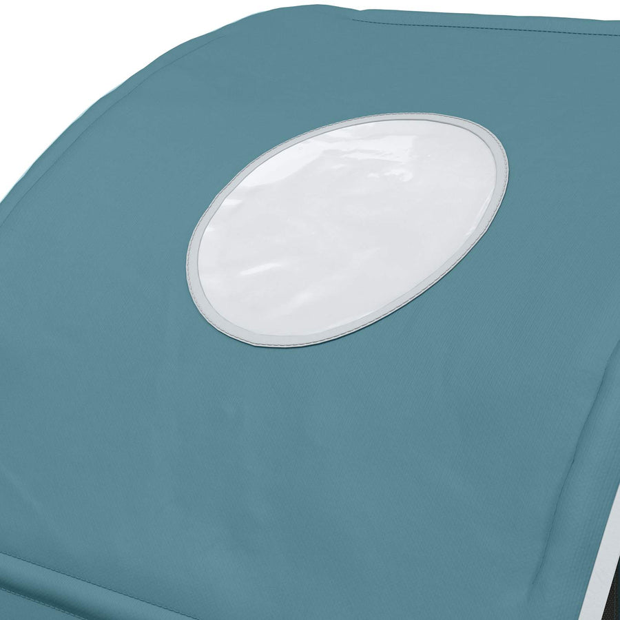 Bedtunnel 2 pcs Lichtblauw 211 x 52,5 x 2 cm Polyester
