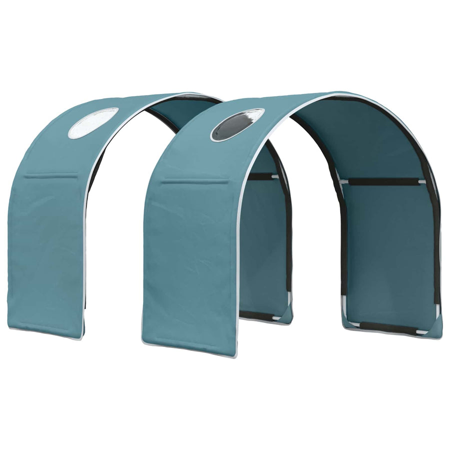 Bedtunnel 2 pcs Lichtblauw 211 x 52,5 x 2 cm Polyester