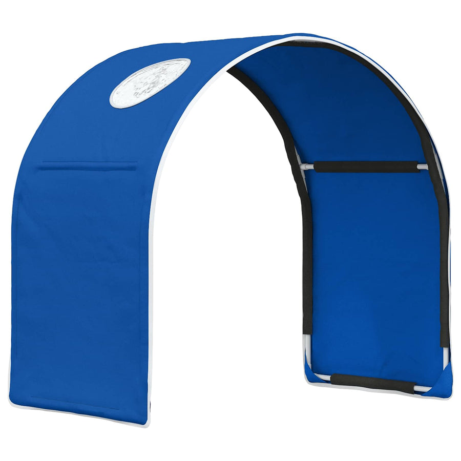 Bedtunnel 2 pcs Blauw 211 x 52,5 x 2 cm Polyester