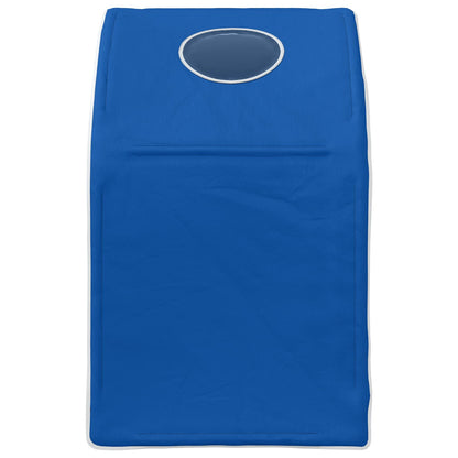 Bedtunnel 2 pcs Blauw 211 x 52,5 x 2 cm Polyester