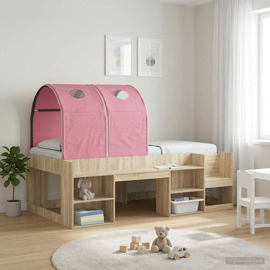 Bedtunnel 2 pcs Roze 211 x 52,5 x 2 cm Polyester