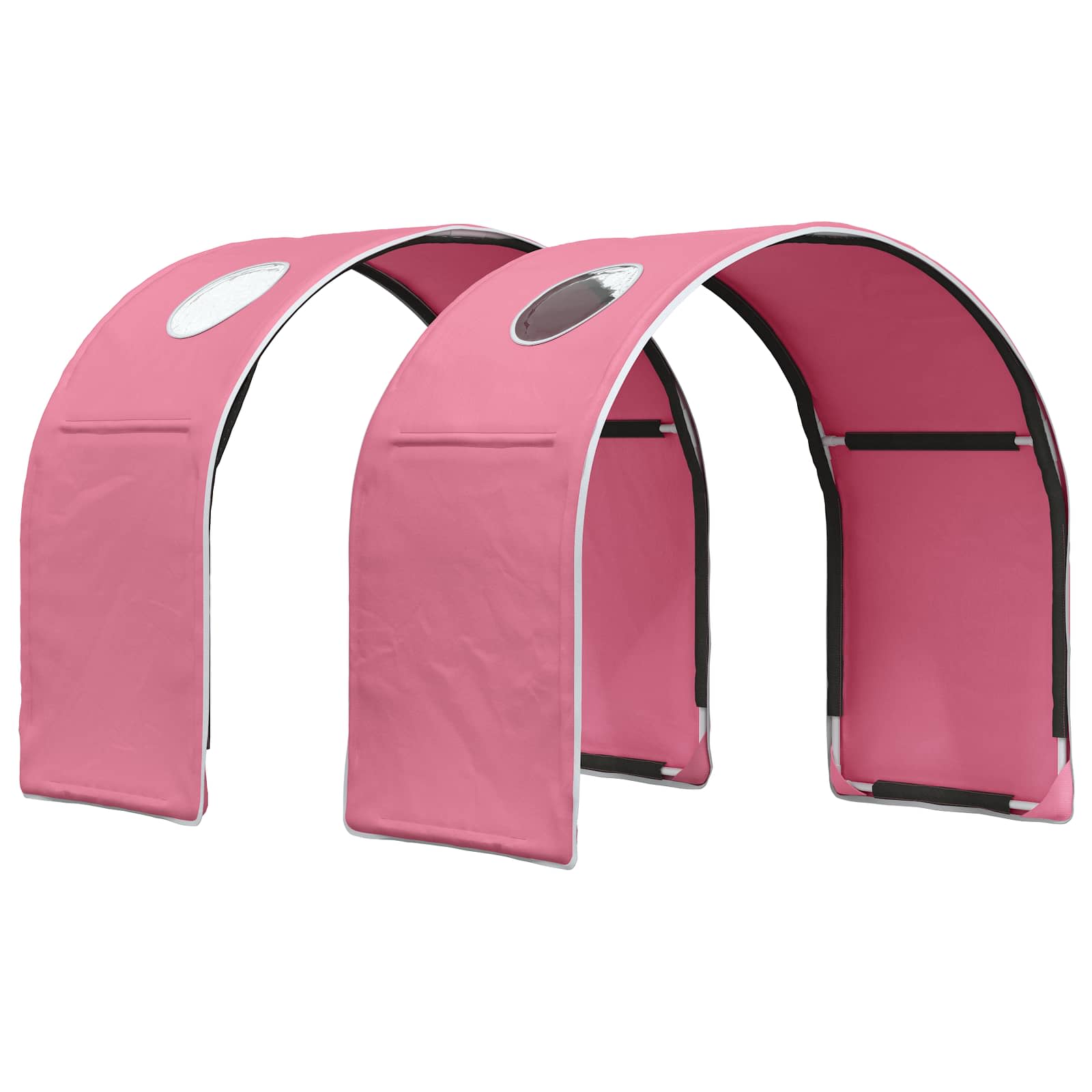 Bedtunnel 2 pcs Roze 211 x 52,5 x 2 cm Polyester