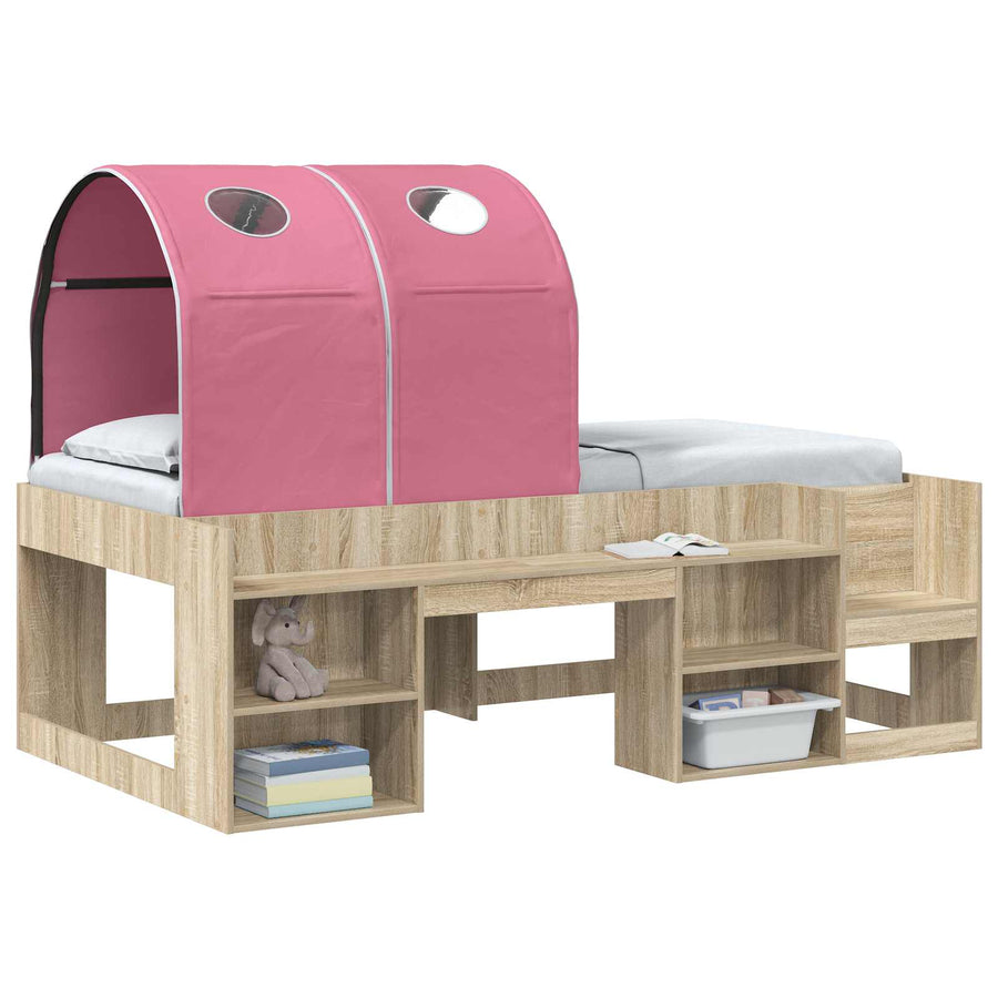 Bedtunnel 2 pcs Roze 211 x 52,5 x 2 cm Polyester