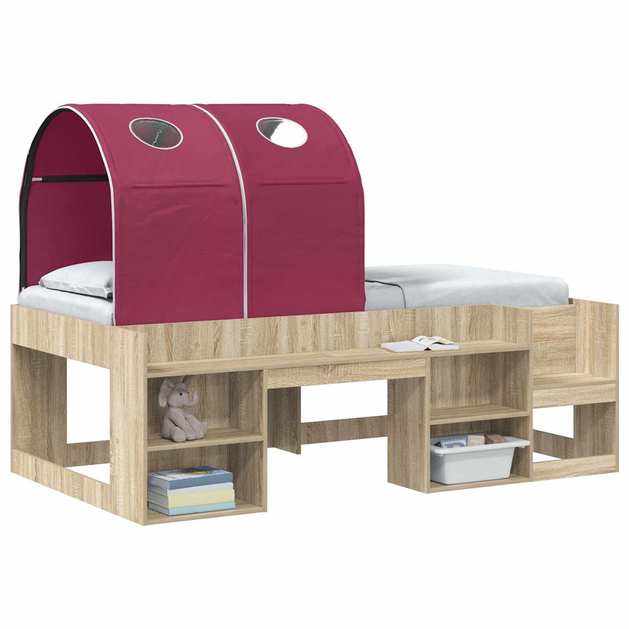 Bedtunnel 2 pcs Rood 211 x 52,5 x 2 cm Polyester