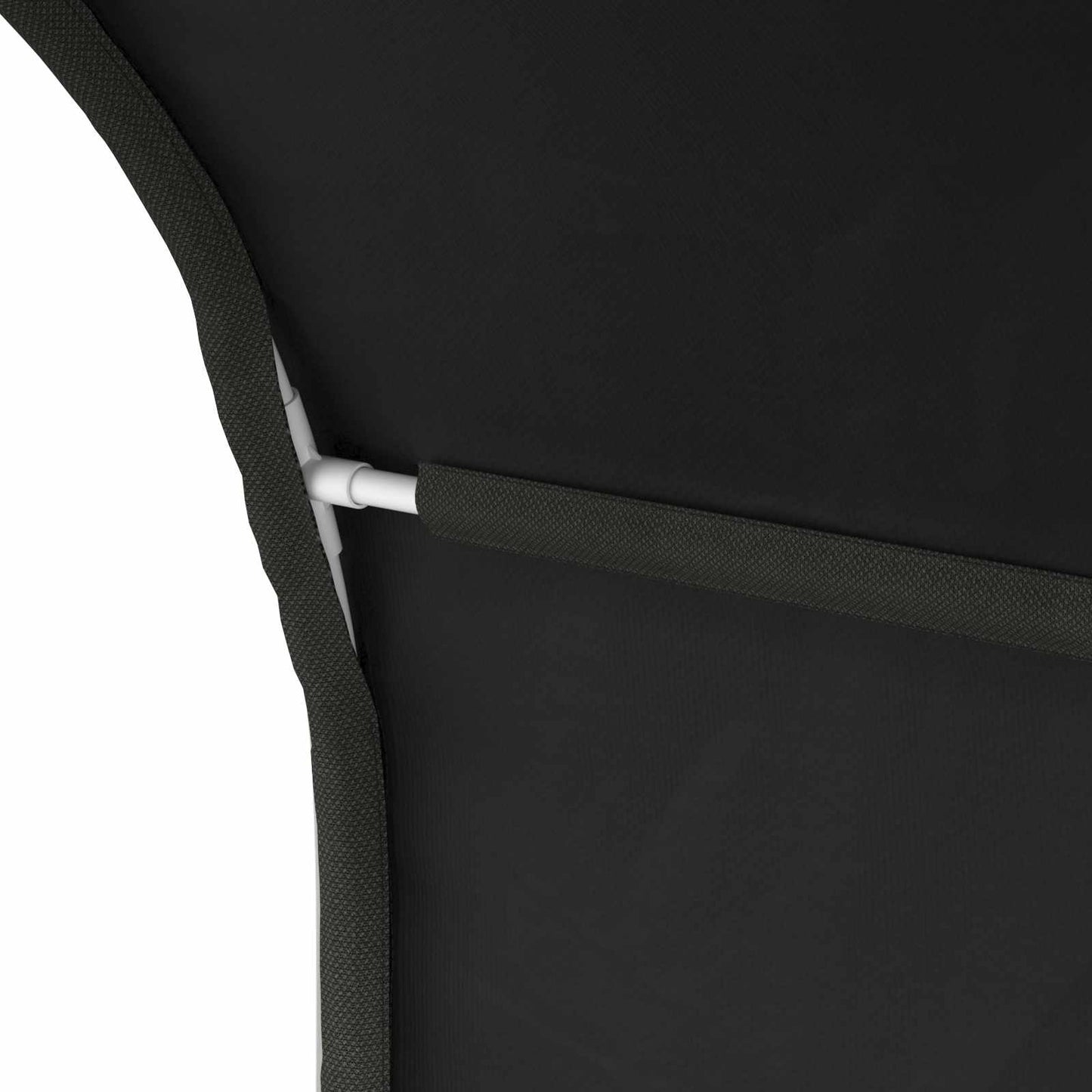 Bedtunnel 2 pcs Zwart 211 x 52,5 x 2 cm Polyester