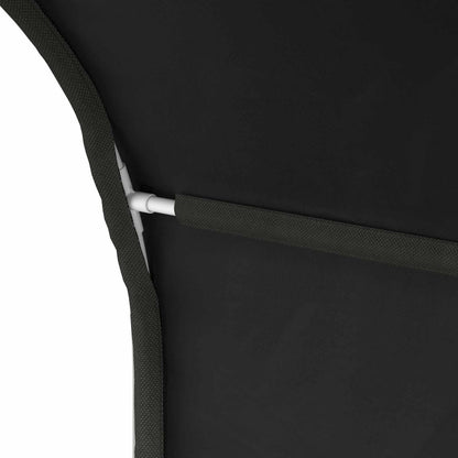 Bedtunnel 2 pcs Zwart 211 x 52,5 x 2 cm Polyester