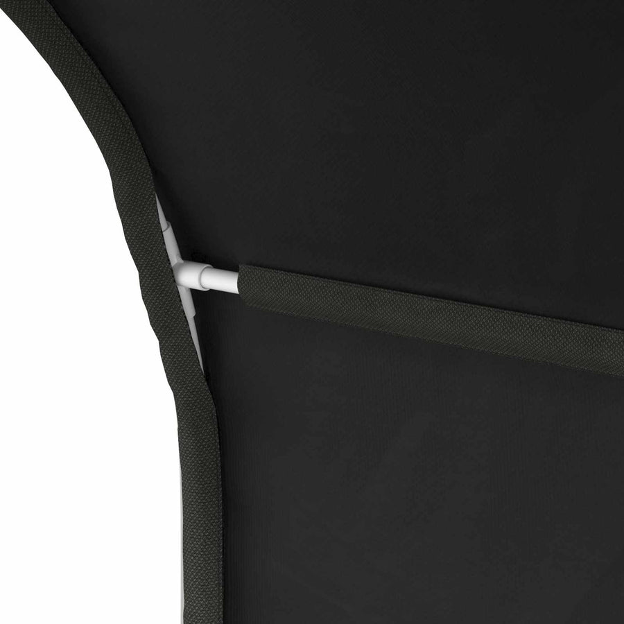Bedtunnel 2 pcs Zwart 211 x 52,5 x 2 cm Polyester