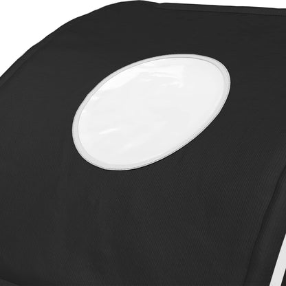 Bedtunnel 2 pcs Zwart 211 x 52,5 x 2 cm Polyester