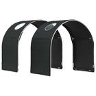 Bed Tunnel 2 pcs Black 211 x 52.5 x 2 cm Polyester