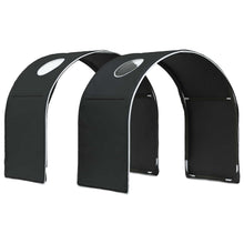 Bedtunnel 2 pcs Zwart 211 x 52,5 x 2 cm Polyester