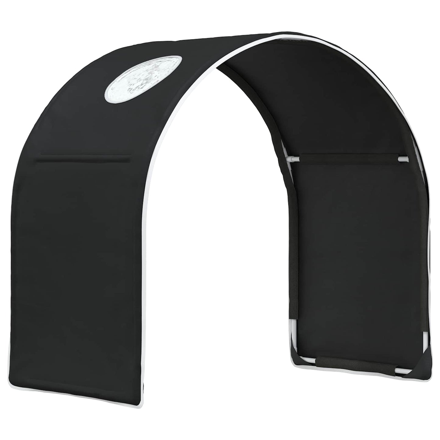 Bedtunnel 2 pcs Zwart 211 x 52,5 x 2 cm Polyester