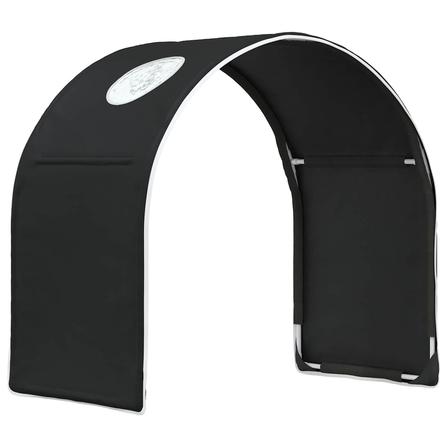 Bedtunnel 2 pcs Zwart 211 x 52,5 x 2 cm Polyester