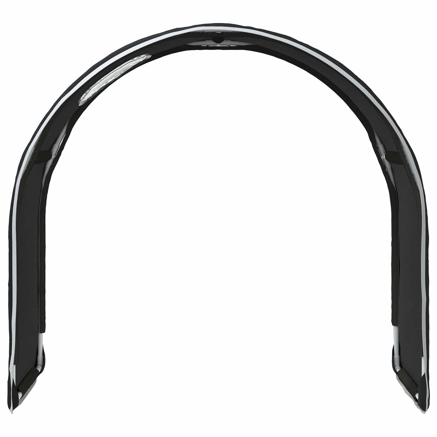 Bedtunnel 2 pcs Zwart 211 x 52,5 x 2 cm Polyester