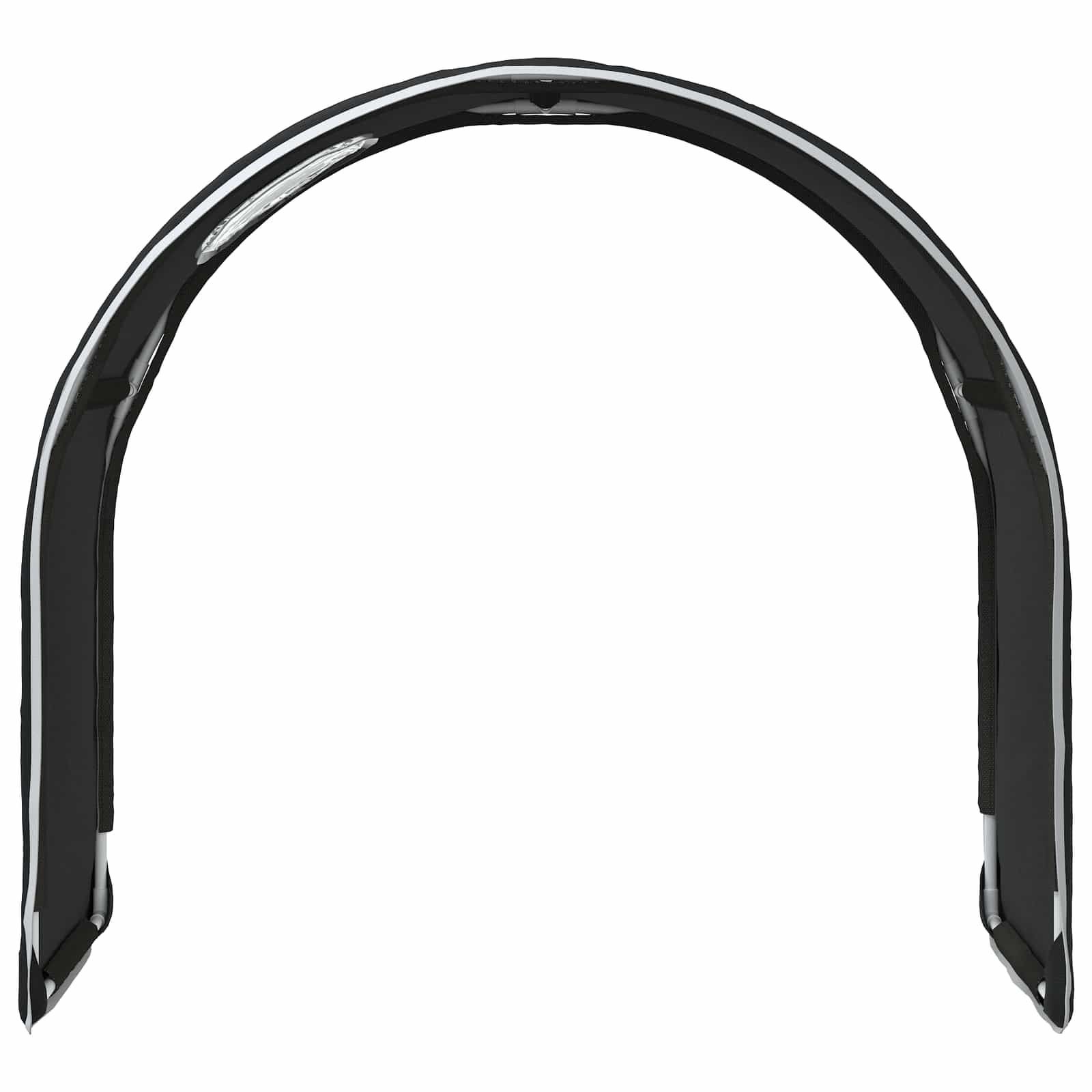 Bedtunnel 2 pcs Zwart 211 x 52,5 x 2 cm Polyester