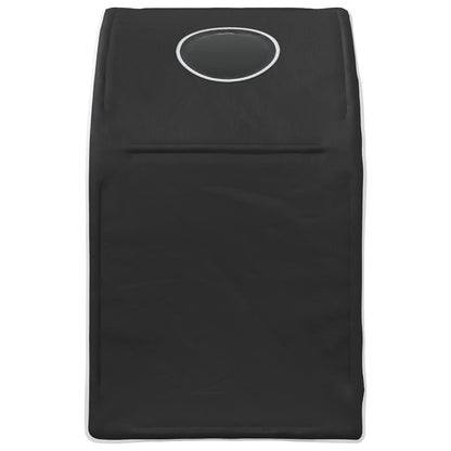 Bedtunnel 2 pcs Zwart 211 x 52,5 x 2 cm Polyester