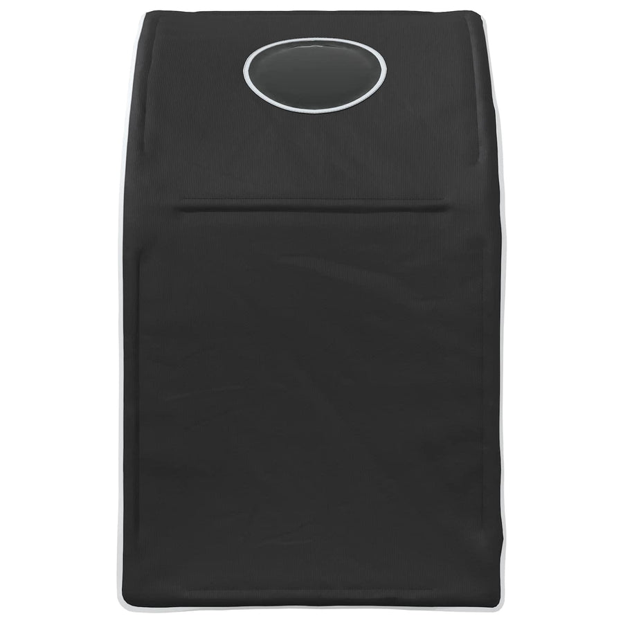 Bedtunnel 2 pcs Zwart 211 x 52,5 x 2 cm Polyester
