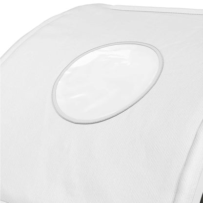 Bedtunnel 2 pcs Wit 211 x 52,5 x 2 cm Polyester