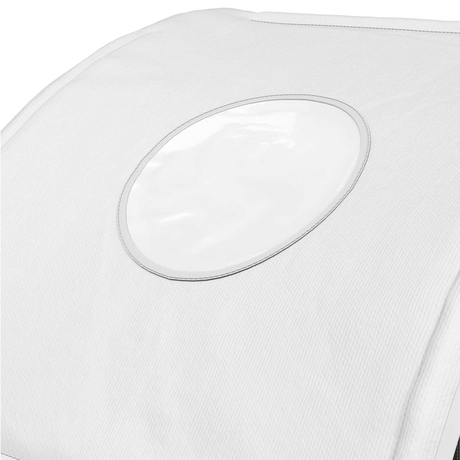 Bedtunnel 2 pcs Wit 211 x 52,5 x 2 cm Polyester
