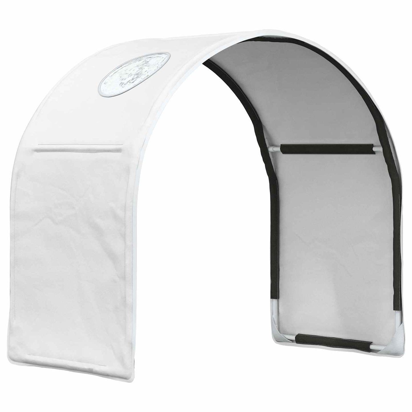 Bedtunnel 2 pcs Wit 211 x 52,5 x 2 cm Polyester